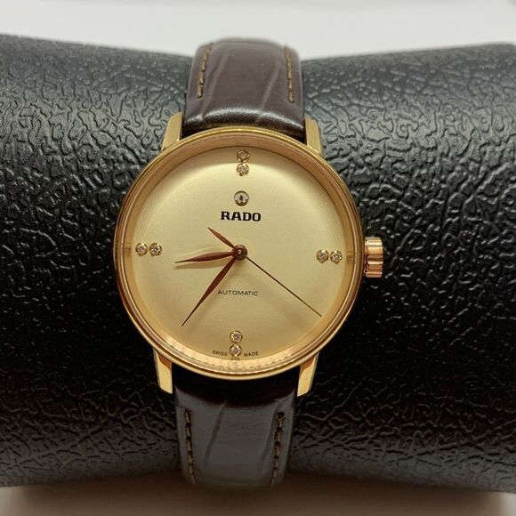 Rado Coupole Classic R22865765 Womens Champagne Dial Automatic Wrist Watch NCW51